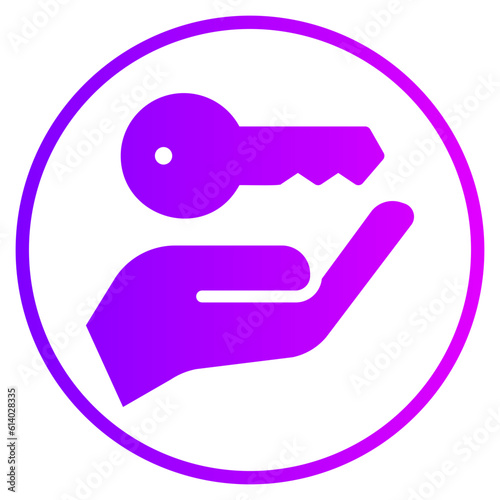 key gradient icon