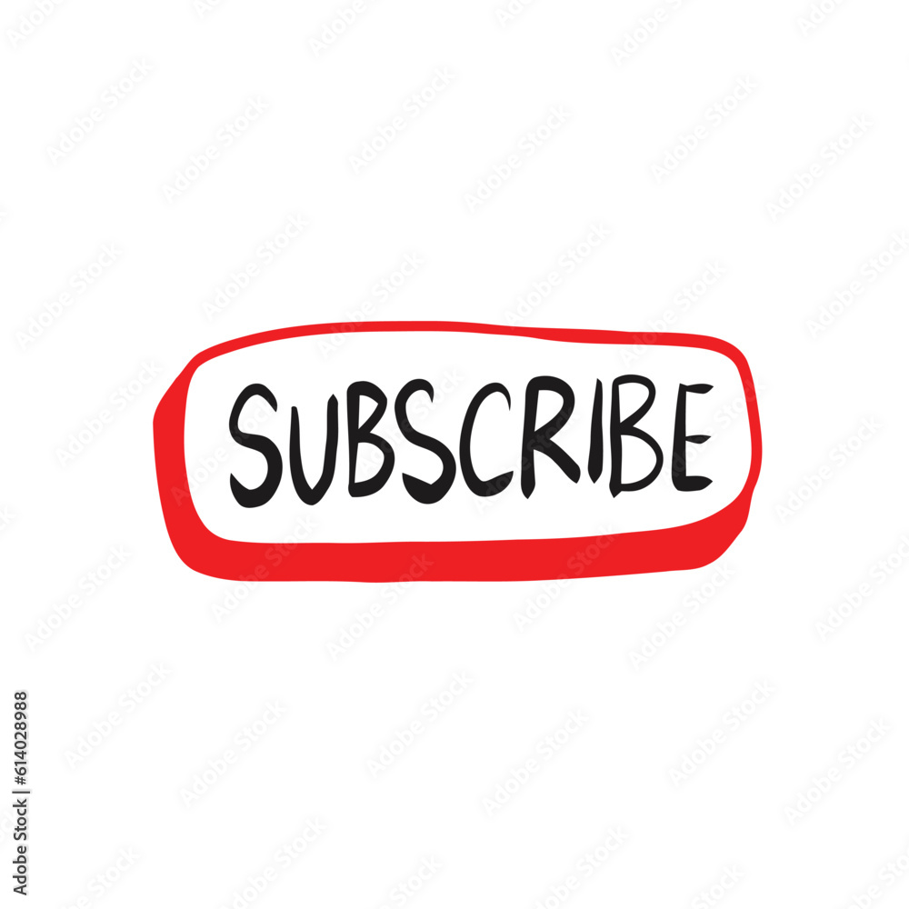 ilustration scrible style subscribe ilustration scrible style subscribe