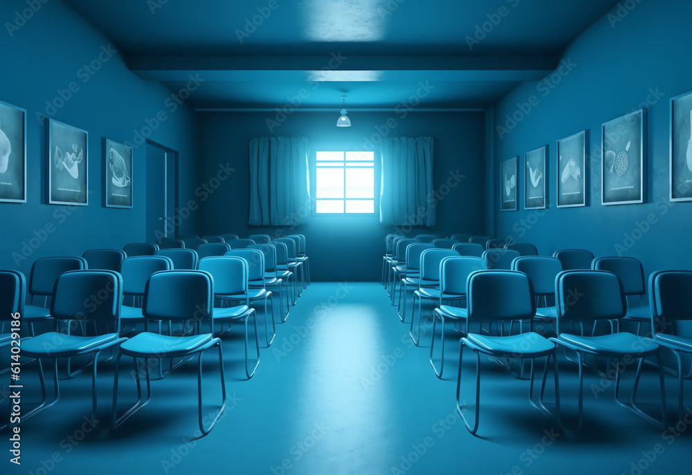 Generative AI 7 chairs in the hall of psychology Generative AI 7 chairs in the hall of psychology