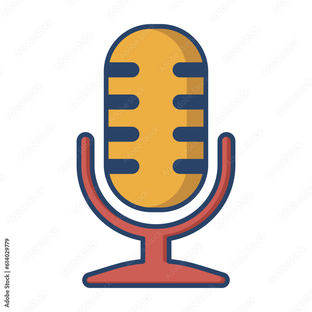 Microphone icon vector on trendy design Microphone icon vector on trendy design