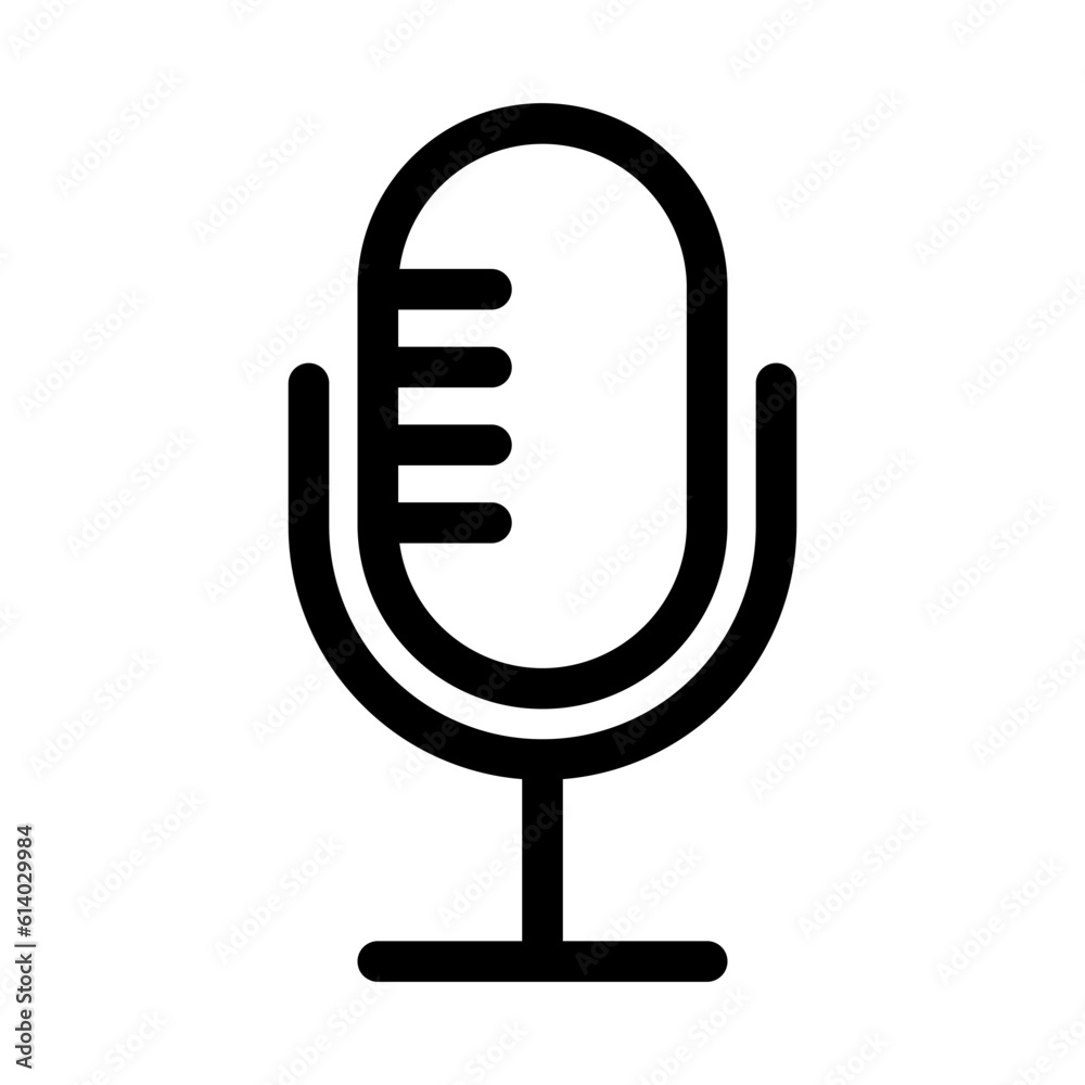 Microphone icon vector on trendy design Microphone icon vector on trendy design