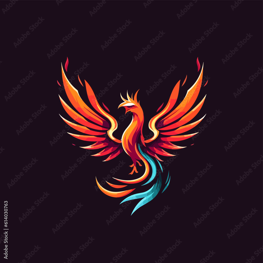Phoenix Minimal Abstract Logo