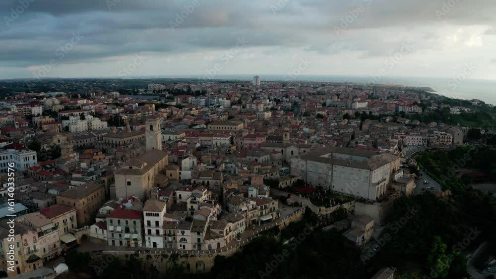 aerial view of the coastal town of vast abruzzo aerial view of the coastal town of vast abruzzo