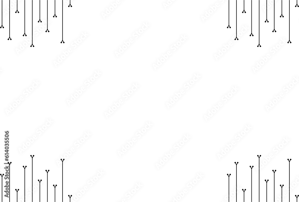 Vertical of stripe pattern. Design lines with Y round black on white