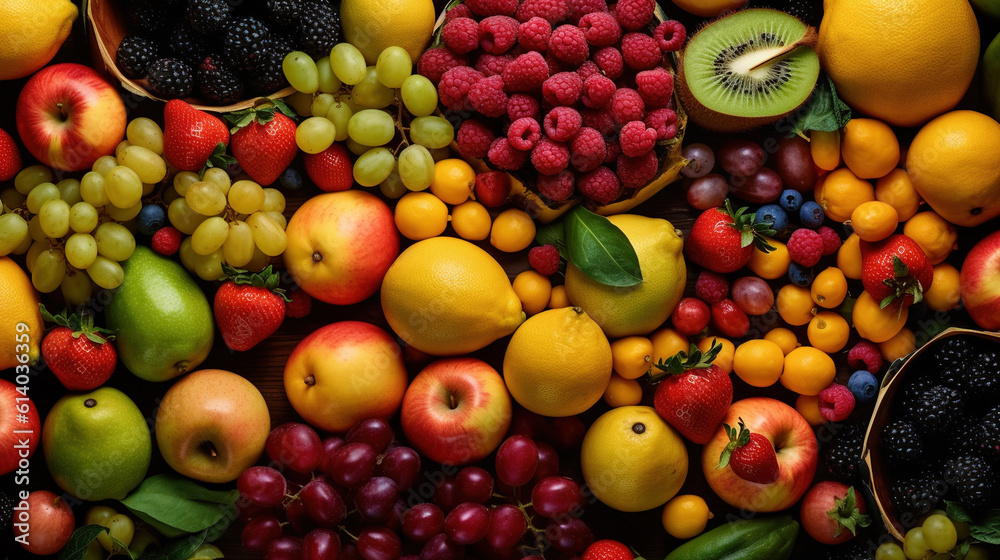 A lot of fruits for background or wallpaper A lot of fruits for background or wallpaper