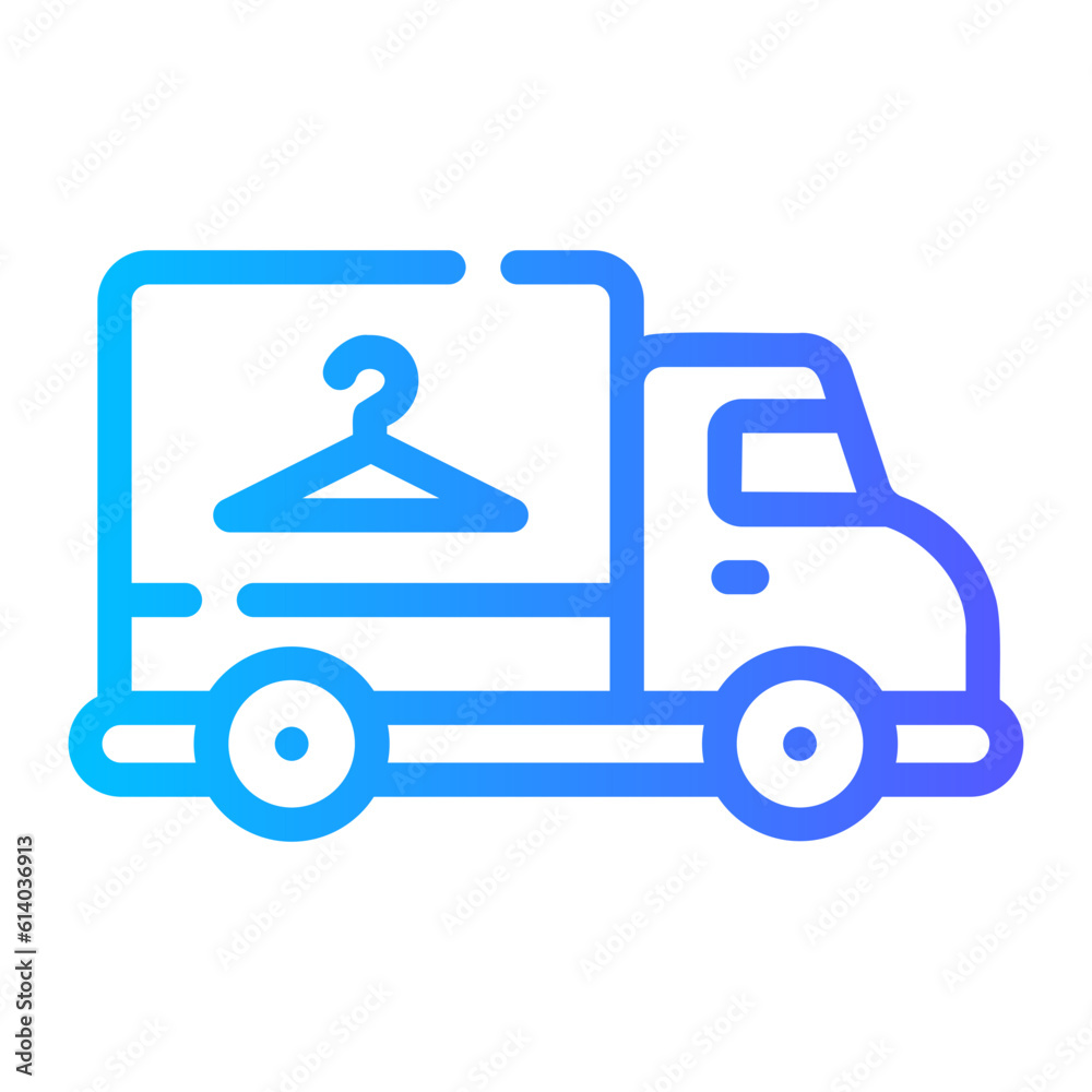 car Line Gradient Icon