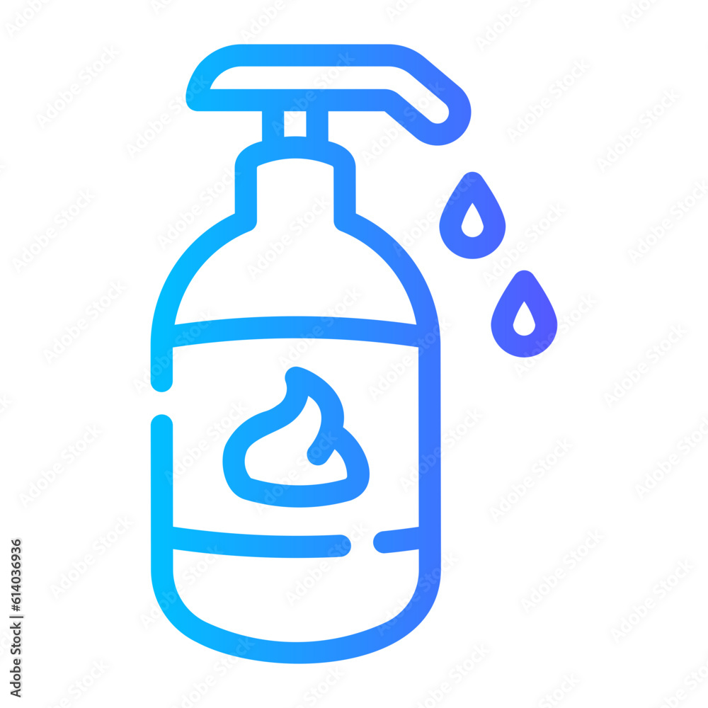 liquid soap Line Gradient Icon liquid soap Line Gradient Icon