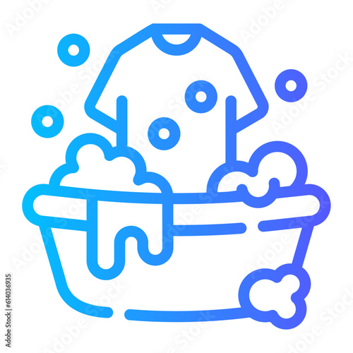 rinse Line Gradient Icon