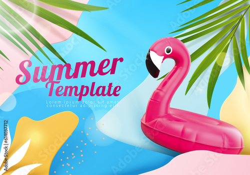 Playful abstract summer poster