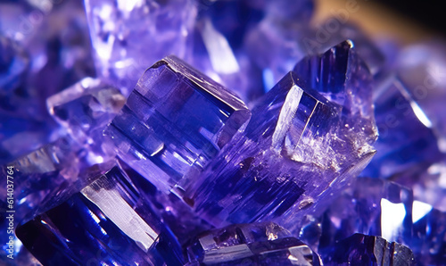 close up of Tanzanite mineral, Gemstones from Africa © STORYTELLER