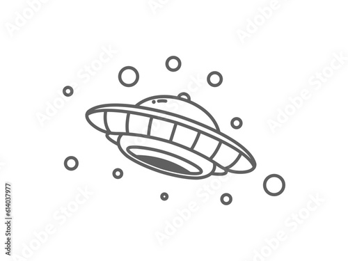 ufo line art 