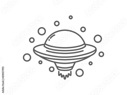 ufo line art 