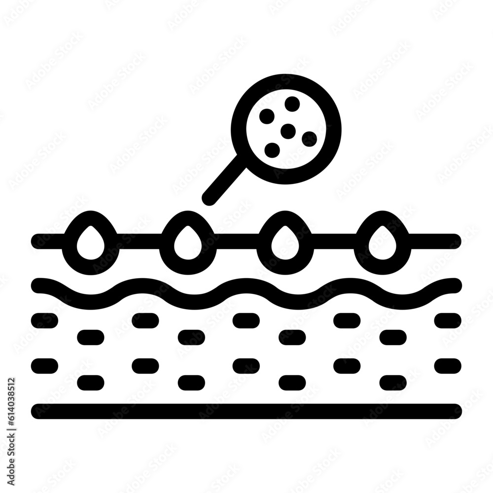 blackhead line icon blackhead line icon