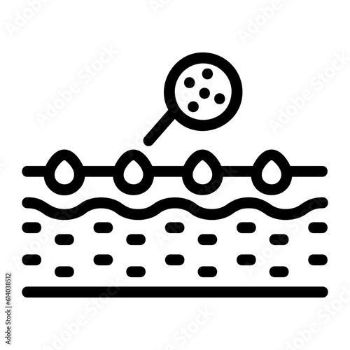 blackhead line icon