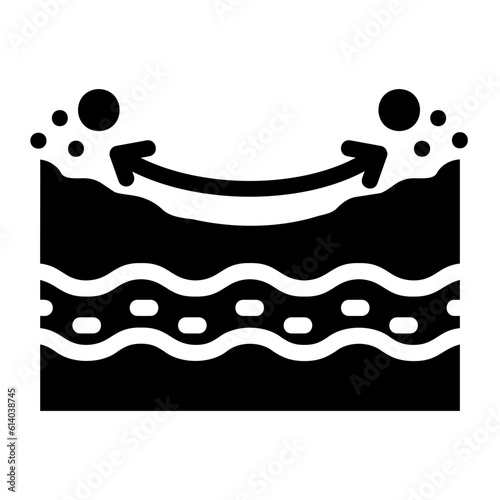 exfoliant glyph icon