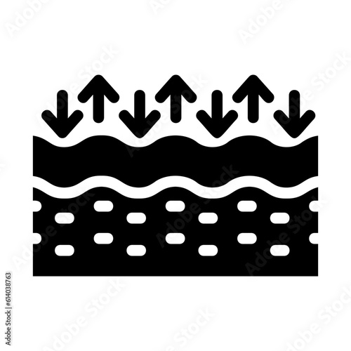 elastic glyph icon
