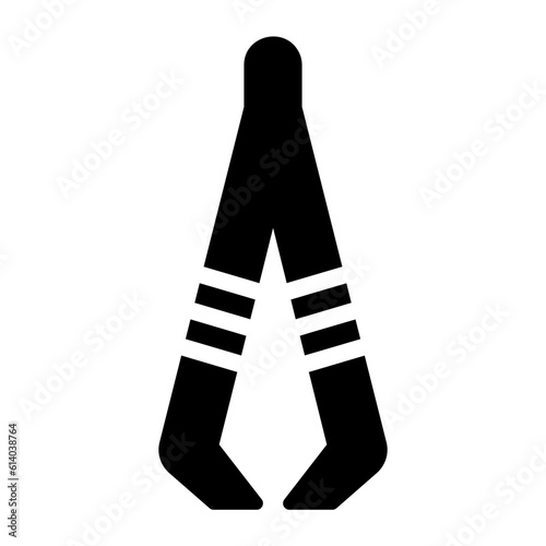 tweezers glyph icon