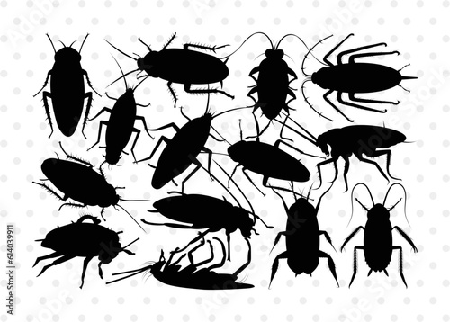 Cockroach Silhouette, Cockroach SVG, Cockroach Bug Svg, Bug Svg, Roach Svg, Cockroach Bundle, SB00241