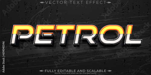 Petrol text effect, editable rich and gasolinel text style