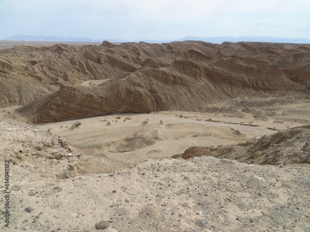 Dry Landscape View in Anza Borrego Desert State Park