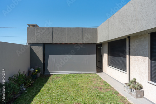 modern house in the garden