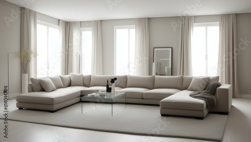 Minimalist Living room | ai-generated