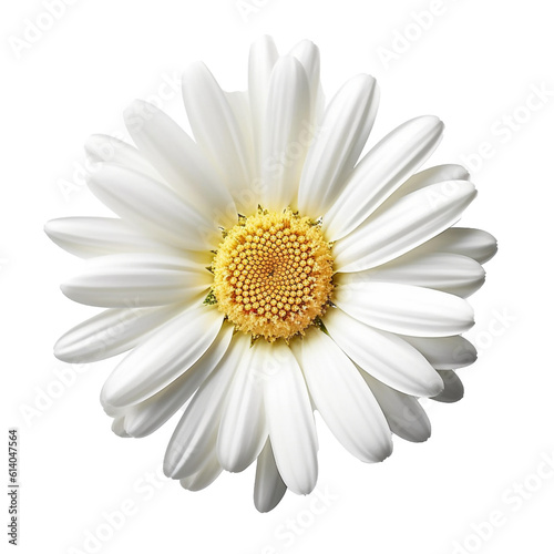 Daisy flower isolated on background with Generative AI