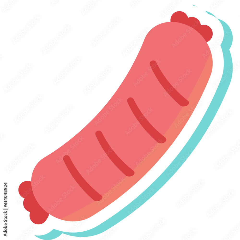 Set of food and dessert element illustration Set of food and dessert element illustration