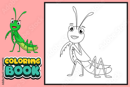 coloring book for kids locust photo