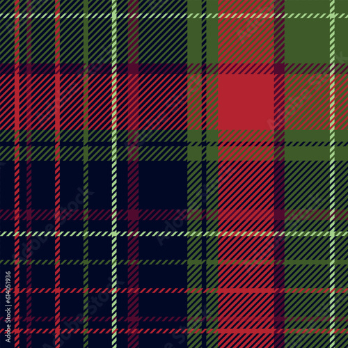 Pattern in a Scottish cage for Christmas and New Year designs. Blue, red, green, yellow. Classic plaid plaid for flannel clothing. A cage for a modern festive winter textile print.