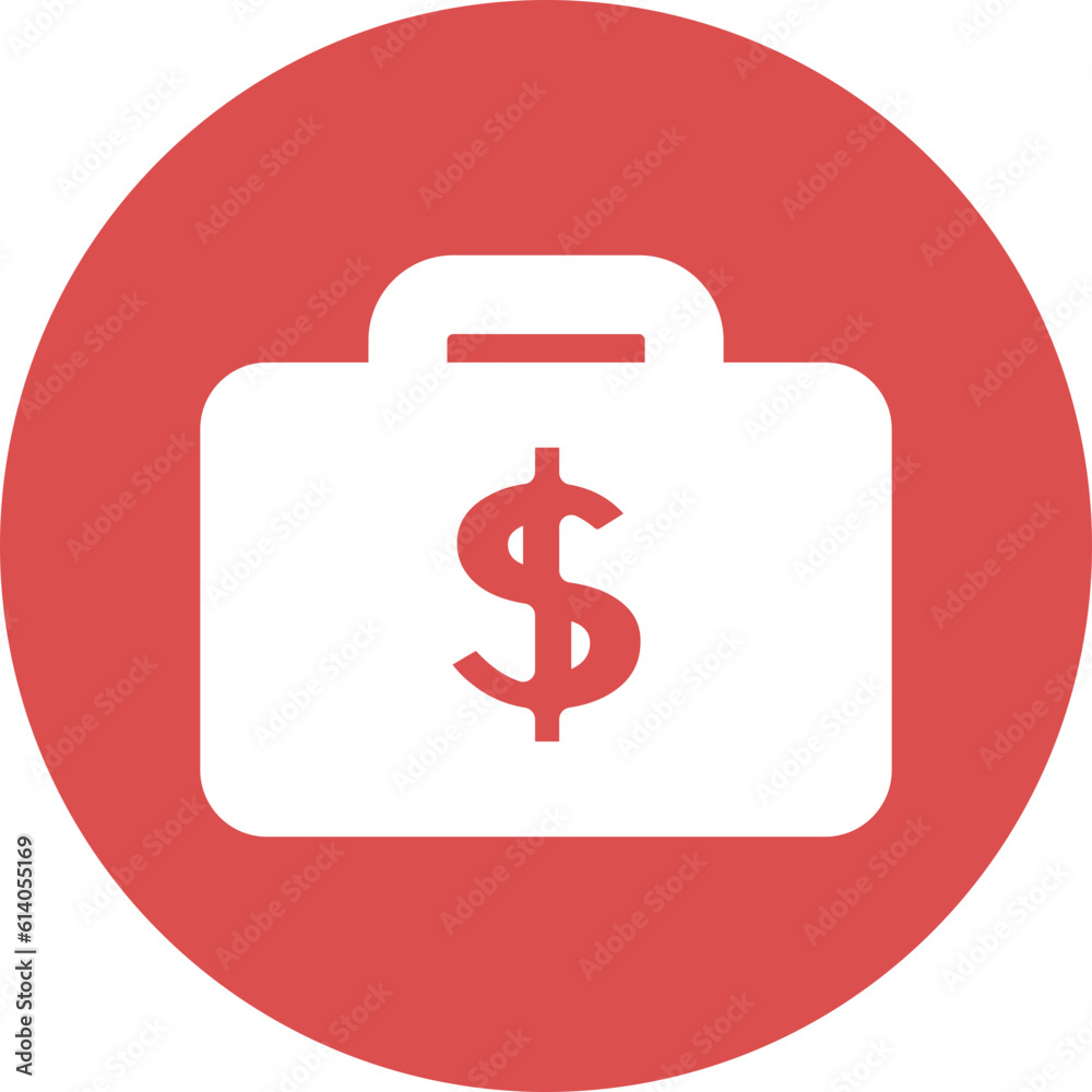 money luggage icons in simple circle. money luggage icons in simple circle.