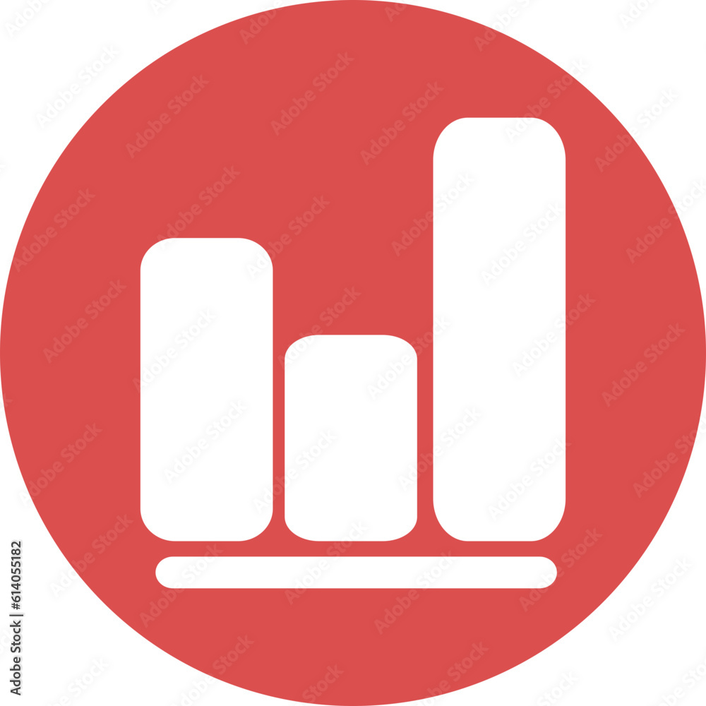 Business graph icons in simple circle. Business graph icons in simple circle.