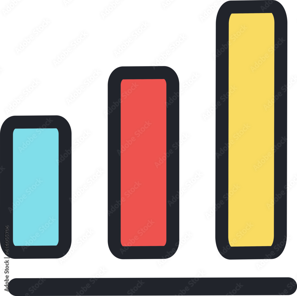 profit financial graph flat icon. profit financial graph flat icon.
