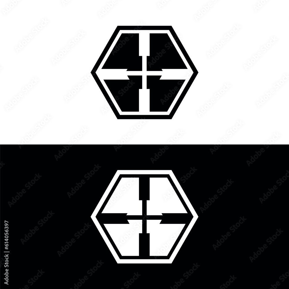 Polygon vector logo template design Polygon vector logo template design