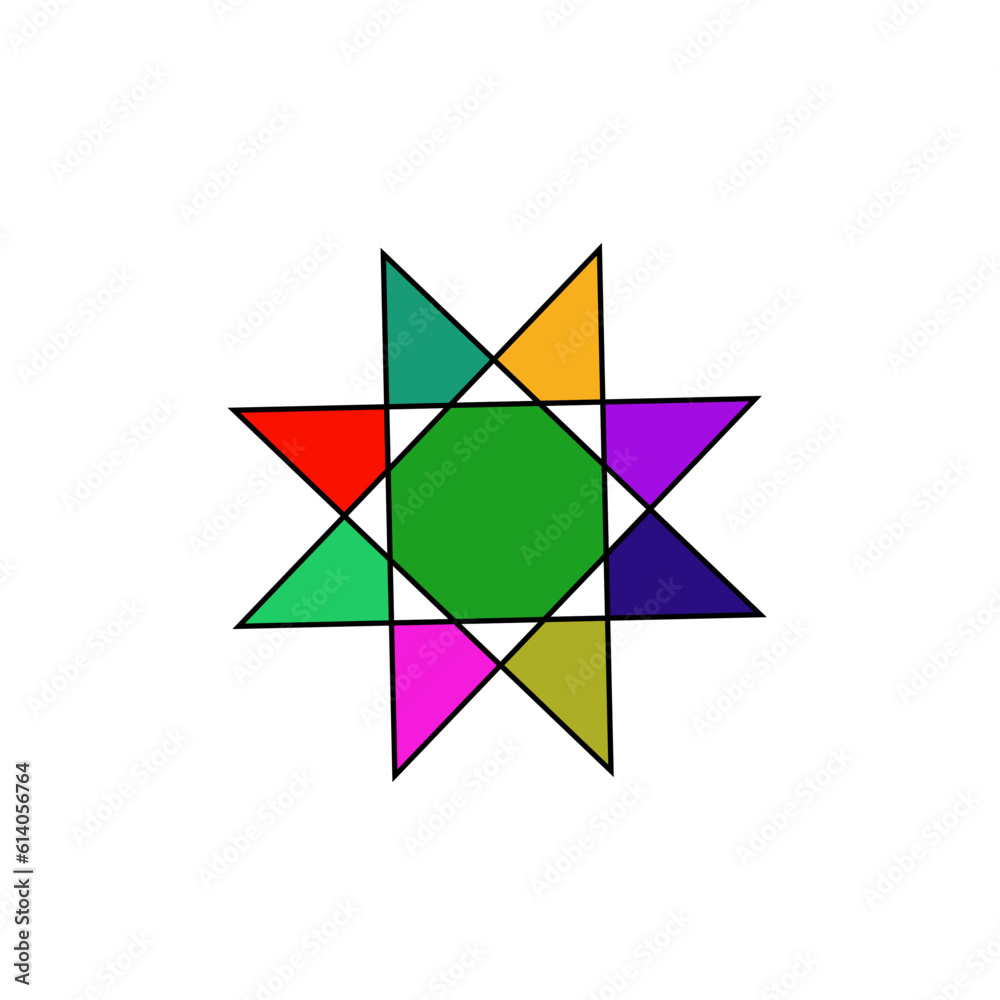 abstract colorful shape