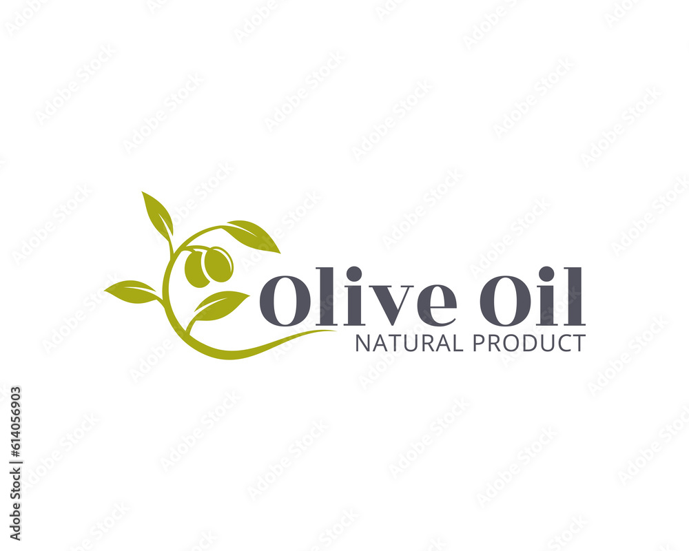 olive logo vector isolated on white background. olive logo vector isolated on white background.