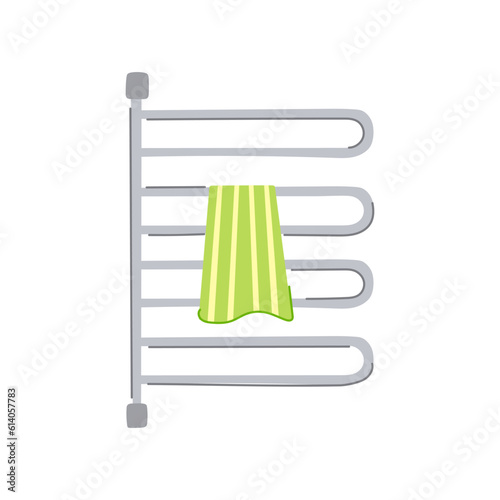 electric heater towel cartoon. bathroom radiator, wall house electric heater towel sign. isolated symbol vector illustration