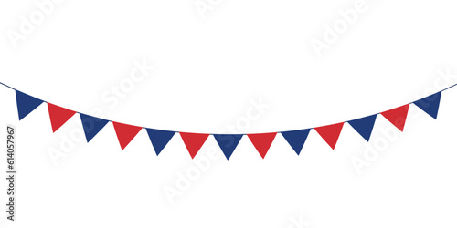 United States of America flag vector element for United States of America national holiday on transparent background