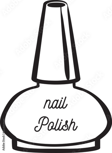 Nail polish , beauty salon cartoon vector illustration eps