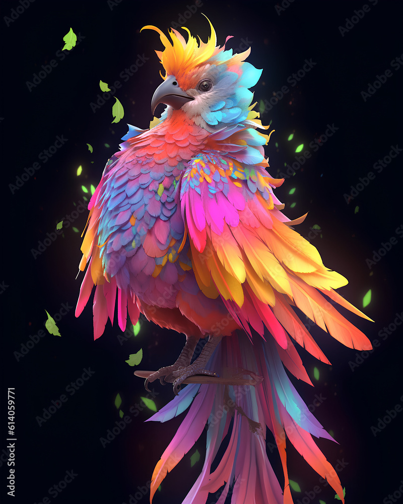 Fototapeta premium colorful bird