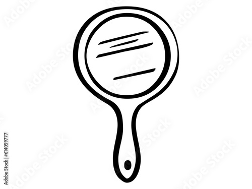 mirror cartoon icon. jpg Mirror.princess mirror glass handle accessory