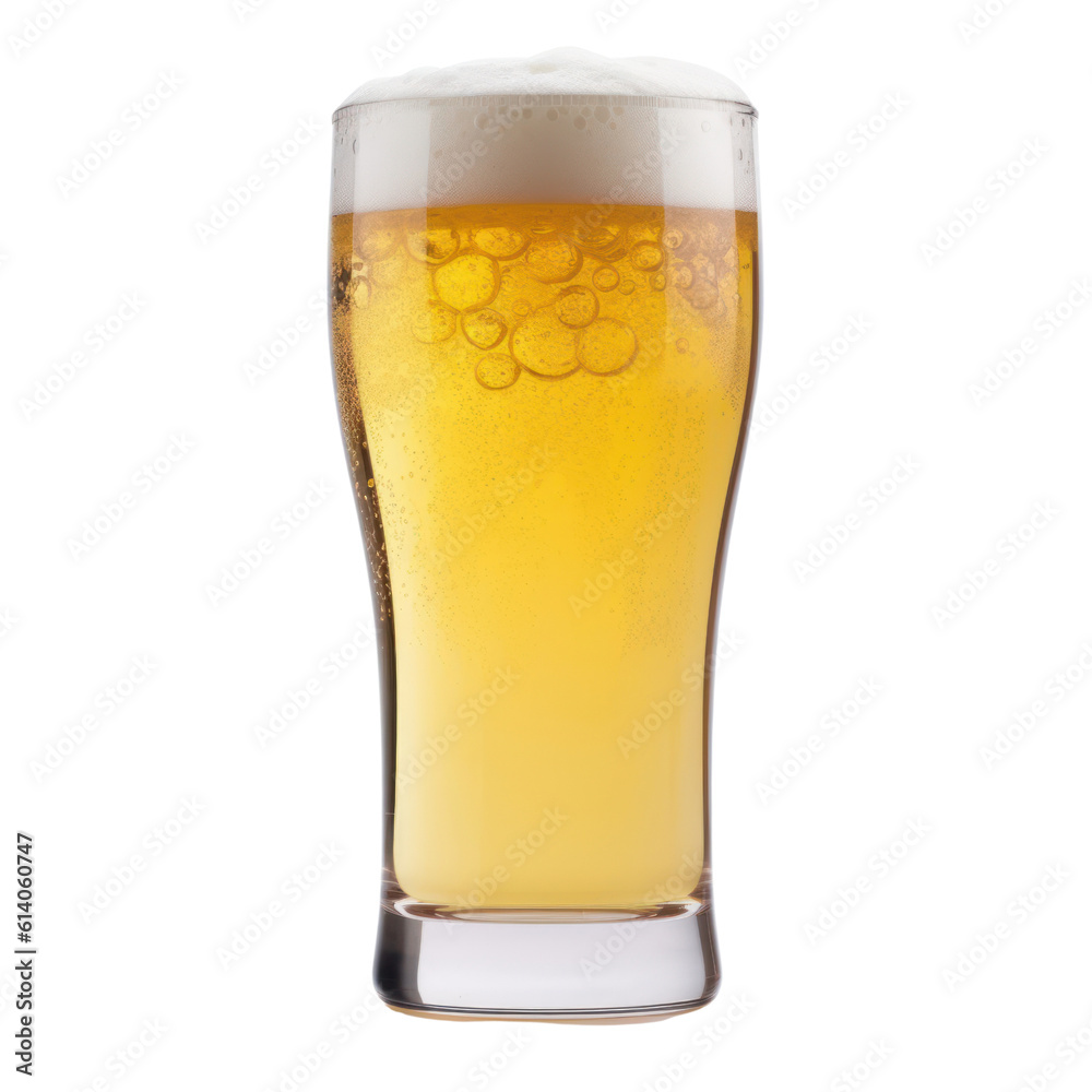 glass of beer isolated on transparent background cutout glass of beer isolated on transparent background cutout