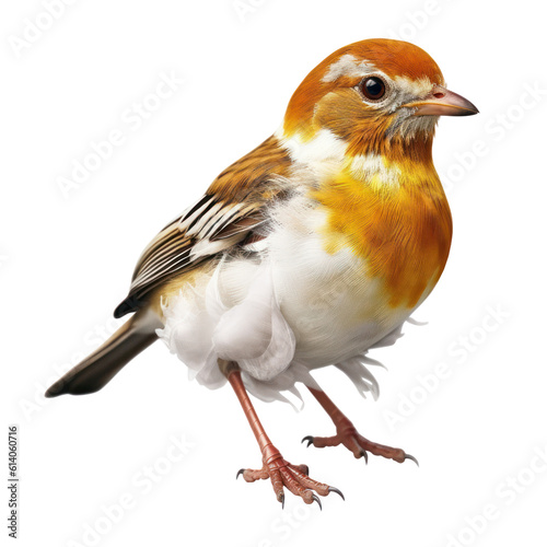 robin isolated on transparent background cutout