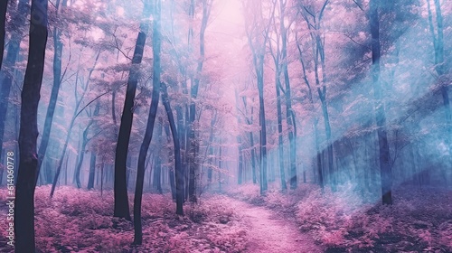 Mystical Whispers: Enchanting Pastel Forest 1. Generative AI