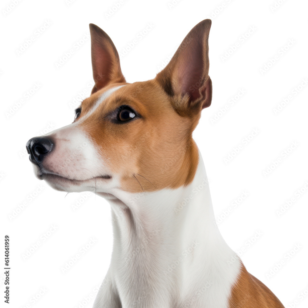 jack russell terrier isolated on transparent background cutout