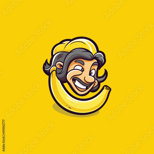 banana cartoon logo