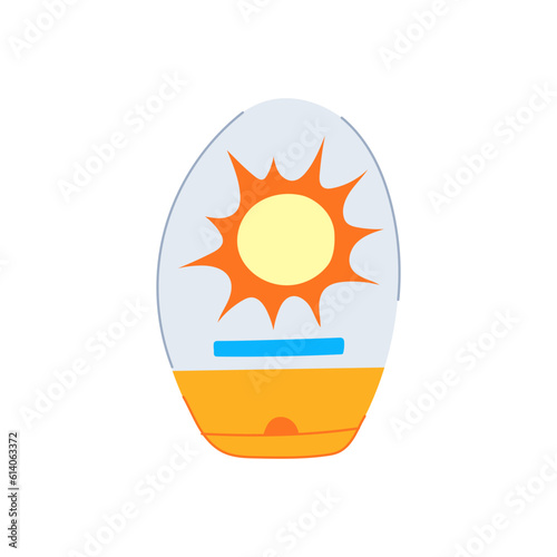 skin sun cream cartoon. lotion summer, cosmetic beach skin sun cream sign. isolated symbol vector illustration