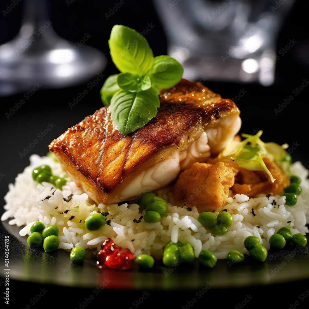 professional food photography Pan fried red snapper native Australian ...