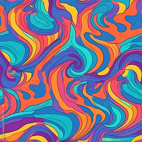 abstract pattern with waves psycadelic pattern --tile