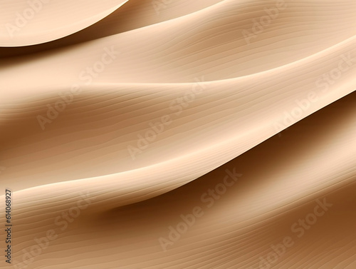 Abstract background with smooth wavy lines in beige and brown colors.AI Generated